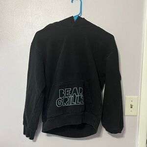 Seven7 Black Hoodie with Teal Logo Tag